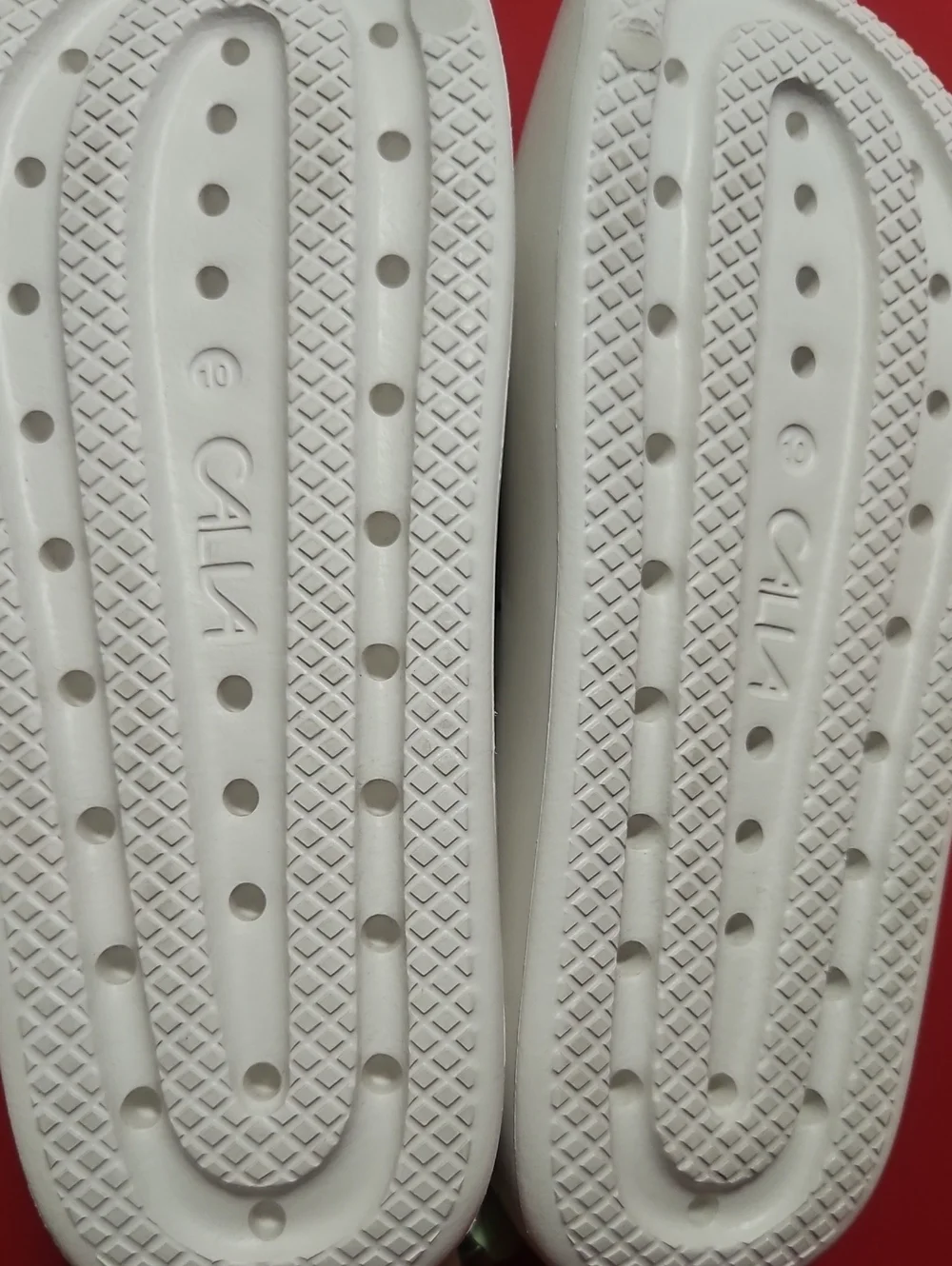 CALIA Women's Molded Slides: WHITE : NEW WITH TAGS: SIZE 10